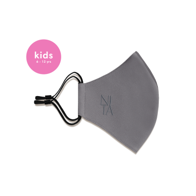 Foundation Face Mask with Earloop in Smoke (Kids)
