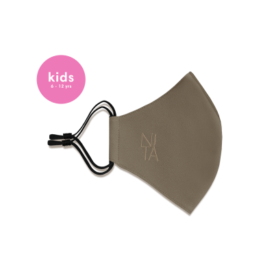 Foundation Face Mask with Earloop in Wood (Kids)