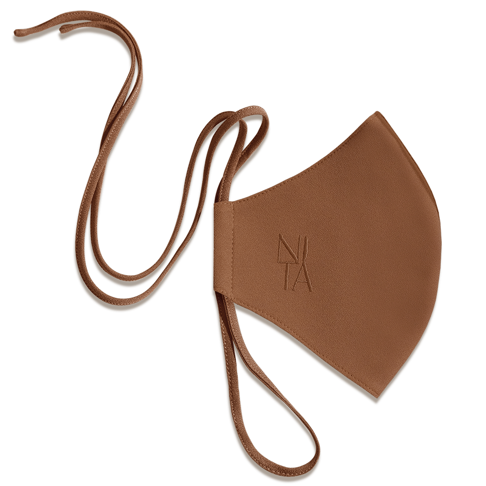 Foundation Face Mask with String Extension in Toffee