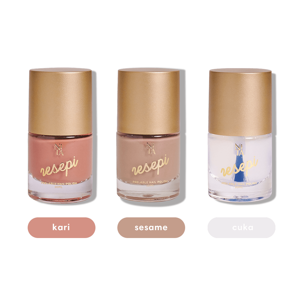 Pasaraya Collection: Resepi Peelable Nail Polish Set in Borong